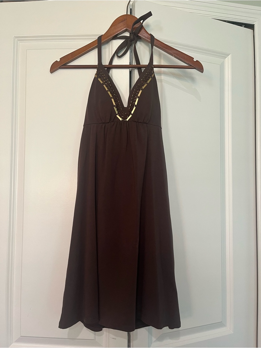 Vintage Victoria’s Secret Bra Top Halter Dress 🤎